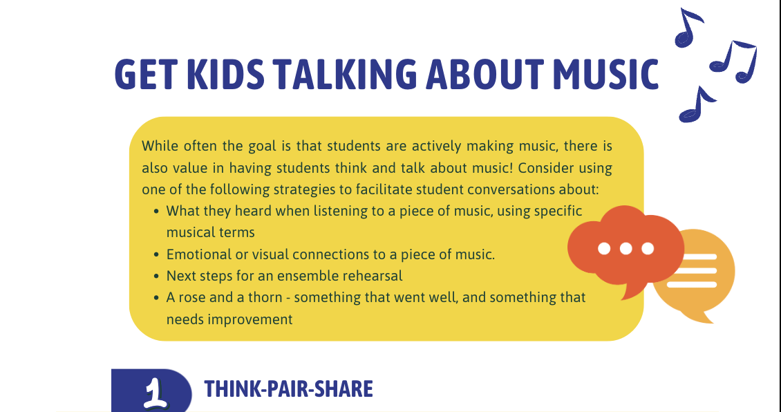 Get kids talking about music